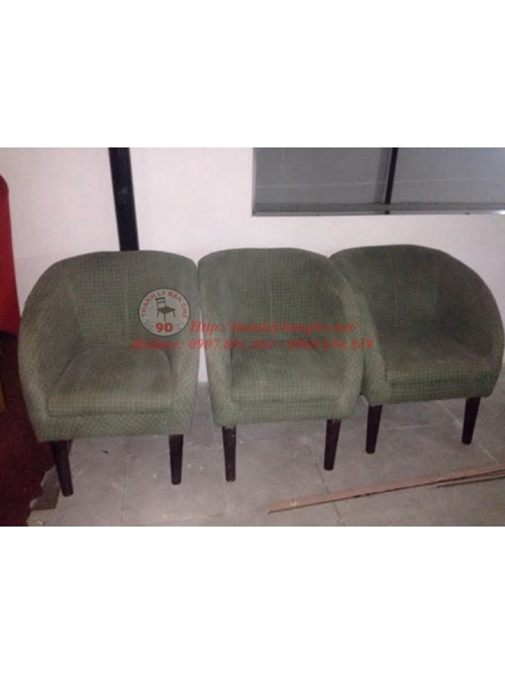 sofa ly chân gỗ xanh rêu